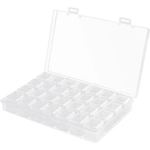 Load image into Gallery viewer, Small 28 Grids Diamond Box Clear Plastic Jewelry Craft Storage Container