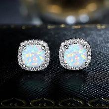 Load image into Gallery viewer, Small Exquisite Square Zirconia Earrings