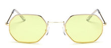 Load image into Gallery viewer, Small Frame Sunglasses For Women Small Square Polarized Sunglasses for Men and Women Polygon Mirrored Retro Shape Metal Design Sun Glasses for Men New Fashionable Ocean Lens