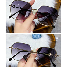 Load image into Gallery viewer, Small Oval Retro Sunglasses for Men and Women Polygon Mirrored Lens Fashionable & Korean Style Women's Sunglasses New Personality & Trending Sunglasses Of Same Style UV Protection Sunglasses