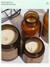 Load image into Gallery viewer, Small Simple Scented Candle Fresh Flowers Scented Candles Soy Candles For Men & Women Long Lasting Spring Candles All-Natural Soy Wax Rustic Home Decor Scented Candles Non-Toxic Ultra Clean Burn Amber Jar Candles Fragrance Candle