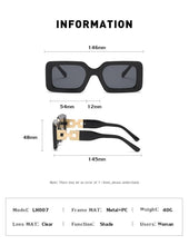 Load image into Gallery viewer, Small Size Rectangle Shape Sunglasses For Women & Men New Retro Style Square Branded Design New Fashionable Hip Hop Sun Glasses For Female