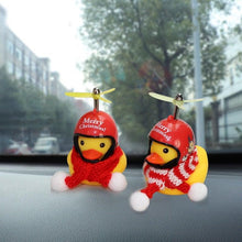 Load image into Gallery viewer, Small Yellow Bike Duck Bicycle Bell Luminous Airscrew Helmet Duck Ducky Bicycle Wind Motor Riding Cycling Lights Horn Rubber Duck Toy Car Ornaments Yellow Duck Car Dashboard Decorations Squeeze Duck Bicycle Horns With Propeller Helmet