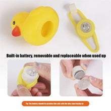 Load image into Gallery viewer, Small Yellow Bike Duck Bicycle Bell Luminous Airscrew Helmet Duck Ducky Bicycle Wind Motor Riding Cycling Lights Horn Rubber Duck Toy Car Ornaments Yellow Duck Car Dashboard Decorations Squeeze Duck Bicycle Horns With Propeller Helmet