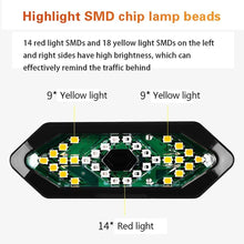 Load image into Gallery viewer, Smart Bike Light Wireless Remote Control Cycling Turning Signal Taillight USB Bicycle Rechargeable Rear Light LED Warning Lamp USB Bicycle Tail Light Wireless Remote Control Back Bike Light For Night Riding Safety Warning Cycling Lights