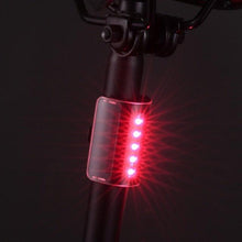 Load image into Gallery viewer, Smart Bike Light Wireless Remote Control Cycling Turning Signal Taillight USB Bicycle Rechargeable Rear Light LED Warning Lamp USB Bicycle Tail Light Wireless Remote Control Back Bike Light For Night Riding Safety Warning Cycling Lights