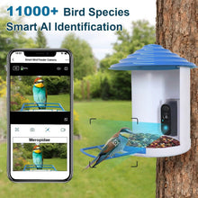 Load image into Gallery viewer, Smart Bird Feeder with Solar Powered Camera 1080P HD AI Identify PIR