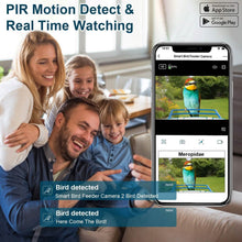 Load image into Gallery viewer, Smart Bird Feeder with Solar Powered Camera 1080P HD AI Identify PIR