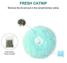 Load image into Gallery viewer, Smart Cat Toys Interactive Ball with Catnip Cat Training Squeaky Fidget Toys Cats Products for Pets Fluffy Plush Cat Ball Toys Interactive Chirping Balls Cat Kicker Toy Animal Chirping Sounds Fun Catnip Toys for Cat Exercise