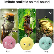 Load image into Gallery viewer, Smart Cat Toys Interactive Ball with Catnip Cat Training Squeaky Fidget Toys Cats Products for Pets Fluffy Plush Cat Ball Toys Interactive Chirping Balls Cat Kicker Toy Animal Chirping Sounds Fun Catnip Toys for Cat Exercise
