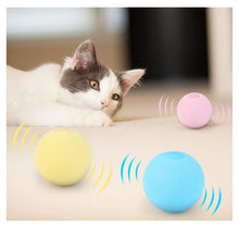 Load image into Gallery viewer, Smart Cat Toys Interactive Ball with Catnip Cat Training Squeaky Fidget Toys Cats Products for Pets Fluffy Plush Cat Ball Toys Interactive Chirping Balls Cat Kicker Toy Animal Chirping Sounds Fun Catnip Toys for Cat Exercise