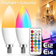 Load image into Gallery viewer, Smart For Home LED Light Bulb E27 E14 GU10 B22 220V 110V Spot Magic Changeable Lamp Lampada+IR Control Decoration RGB White Compatible with Alexa Google Home, RGBCW Smart GU10 Bulb, WiFi Smart LED Spot Light Bulb Indoor Decoration