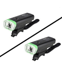 Load image into Gallery viewer, Smart Induction Bicycle Front Light Set USB Rechargeable Rear Light LED Headlight Bike Lamp Cycling Flash Light Front And Rear Rechargeable Waterproof Bike Headlight And Tail Light Set Smart Bright Bike Lights For Bike