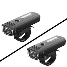 Load image into Gallery viewer, Smart Induction Bicycle Front Light Set USB Rechargeable Rear Light LED Headlight Bike Lamp Cycling Flash Light Front And Rear Rechargeable Waterproof Bike Headlight And Tail Light Set Smart Bright Bike Lights For Bike