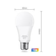 Load image into Gallery viewer, Smart Light Bulb E27 LED Lamp RGB+White+Warm White Work With Alexa Google Home Dimmable Timer Function RGB LED Bulb Bulb-Timer Sunrise Sunset Dimmable Multicolo Warm White No Hub Required Compatible With Alexa Google Home Assistant