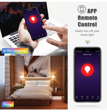 Load image into Gallery viewer, Smart Light Bulb E27 LED Lamp RGB+White+Warm White Work With Alexa Google Home Dimmable Timer Function RGB LED Bulb Bulb-Timer Sunrise Sunset Dimmable Multicolo Warm White No Hub Required Compatible With Alexa Google Home Assistant