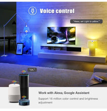 Load image into Gallery viewer, Smart Light Bulb E27 LED Lamp RGB+White+Warm White Work With Alexa Google Home Dimmable Timer Function RGB LED Bulb Bulb-Timer Sunrise Sunset Dimmable Multicolo Warm White No Hub Required Compatible With Alexa Google Home Assistant