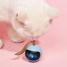 Load image into Gallery viewer, Smart Pet Toy USB Rechargeable Sports Ball Funny Chaser Roller Toy The Best Entertainment Exercise Gift For Smart Cat Toy Electric Jumping Ball Self Rotating Toys Rolling Jumping Ball For Cats