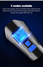 Load image into Gallery viewer, Smart Waterproof Bicycle Light USB Rechargeable Bike Front Light Flashlight With Bike Computer LCD Speedometer Waterproof Bicycles Light And Odometer Horn For Safe Cycling 4 Modes Fits For All Mountain Road Bikes