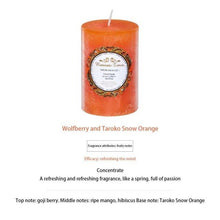 Load image into Gallery viewer, Smokeless Soy Wax Scented Candles Scented Pillar Candles Dripless Clean Burning Smokeless Dinner Candle For Wedding Party Restaurants Home Candles Church Wedding Birthday Holiday Scented Buddhist Creative Candles