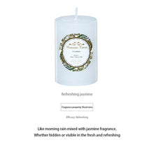 Load image into Gallery viewer, Smokeless Soy Wax Scented Candles Scented Pillar Candles Dripless Clean Burning Smokeless Dinner Candle For Wedding Party Restaurants Home Candles Church Wedding Birthday Holiday Scented Buddhist Creative Candles