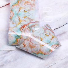 Load image into Gallery viewer, Snake Leopard Nail Foils Marble Nail Art Transfer Sticker Slider Nail Art Decal Manicuring Design Tip Decoration Decal Self-Adhesive 3D Wave Design Decoration for Women Girls Adhesive Striping Tape Nail Art Stickers Metallic Curve Strip Line Nail Decal