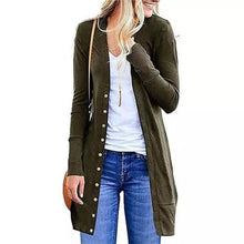 Load image into Gallery viewer, Snap Button Long Cardigan