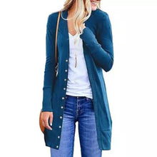 Load image into Gallery viewer, Snap Button Long Cardigan