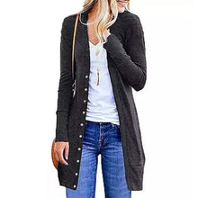 Load image into Gallery viewer, Snap Button Long Cardigan