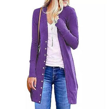 Load image into Gallery viewer, Snap Button Long Cardigan