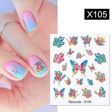 Load image into Gallery viewer, Snowflakes Nail Water Decals Christmas White Snow Transfer Sticker Decoration Slider Flower Leaf Manicuring Art Paper Tips Snowflake Bronzing Christmas Slider Nail Art 3D Decals Decoration Decals Snowflakes Elk Bear Christmas Xmas Stickers