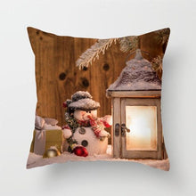Load image into Gallery viewer, Snowman Christmas Cushion Cover Polyester Decorative Christmas Pillow Cover Merry Christmas Throw Cushion Covers Tree Reindeer Star Pillow Case For Party Throw Pillow New Year Xmas Decor Sofa Living Room Home Decoration