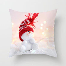 Load image into Gallery viewer, Snowman Christmas Cushion Cover Polyester Decorative Christmas Pillow Cover Merry Christmas Throw Cushion Covers Tree Reindeer Star Pillow Case For Party Throw Pillow New Year Xmas Decor Sofa Living Room Home Decoration