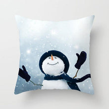 Load image into Gallery viewer, Snowman Christmas Cushion Cover Polyester Decorative Christmas Pillow Cover Merry Christmas Throw Cushion Covers Tree Reindeer Star Pillow Case For Party Throw Pillow New Year Xmas Decor Sofa Living Room Home Decoration