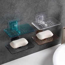 Load image into Gallery viewer, Soap Rack No Drilling Wall Mounted Double Layer Soap Holder Soap Sponge Dish Bathroom Accessories Soap Dishes Self Adhesive Soap Dish Bar Soap Holder Soap Dishes Tray Saver Case Box for Shower Bathroom Kitchen Dish Drainer Drying Rack