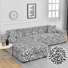 Load image into Gallery viewer, Sofa Cover Geometric Couch Cover Elastic Sofa Cover for Living Room Pets Corner L Shaped Chaise Longue Sofa Slipcover Shaped Sofa Slipcovers with Elastic Bottom, Jacquard Chaise Lounge Set for Living Room