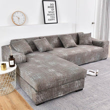 Load image into Gallery viewer, Sofa Cover Geometric Couch Cover Elastic Sofa Cover for Living Room Pets Corner L Shaped Chaise Longue Sofa Slipcover Shaped Sofa Slipcovers with Elastic Bottom, Jacquard Chaise Lounge Set for Living Room