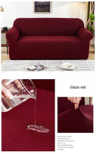 Load image into Gallery viewer, Sofa Cover Waterproof Waffle Sofa Cover All-Inclusive Thick Sofa Towel Waterproof Sofa Cushion Waterproof Couch Cover Dual Waterproof Sofa Cover Stretch Jacquard Sofa Slipcover Leakproof Furniture Protector For Kids
