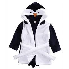 Load image into Gallery viewer, Soft And Comfortable Baby Bathrobes Cute Cartoon Animal Face Sleepwear For Babies Unique Design Hooded Sleepwear For Infants