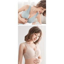 Load image into Gallery viewer, Soft And Comfortable Cotton Nursing Bra Breathable Breastfeeding Bras for Women Maternity Bra Plus Big Size Easy Feeding Bra Wire Free
