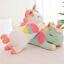 Load image into Gallery viewer, Soft And Cute 30CM Unicorn Action Figure Plush Toy Huggable Bear Doll Girl Sleeping Long Pillow Cute For Girl's Bed