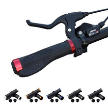 Load image into Gallery viewer, Soft Bicycle Grip Shock Absorption Road Bike Handlebar Cover Aluminium Alloy Lock Rubber Anti-slip Cycling Handle Grips Bike Handle Non Slip Soft Rubber Grips Mountain Bicycle Lock On Handle Bar