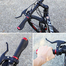 Load image into Gallery viewer, Soft Bicycle Grip Shock Absorption Road Bike Handlebar Cover Aluminium Alloy Lock Rubber Anti-slip Cycling Handle Grips Bike Handle Non Slip Soft Rubber Grips Mountain Bicycle Lock On Handle Bar