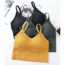 Load image into Gallery viewer, Soft Cotton Sports Bras For Women Push Up Solid Sports Bra Jogging Gym Women Sports Bra Girl Underwear Fitness Running Yoga Sport Tops