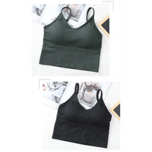 Load image into Gallery viewer, Soft Cotton Sports Bras For Women Push Up Solid Sports Bra Jogging Gym Women Sports Bra Girl Underwear Fitness Running Yoga Sport Tops