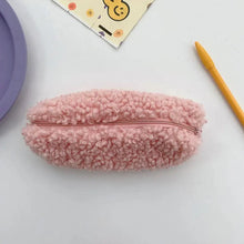 Load image into Gallery viewer, Soft Plush Pencil Case Stationery Pouch Cosmetic Zipper Pouch Bag Simple Lightweight Design