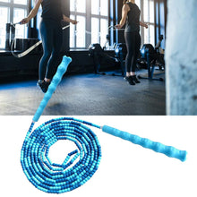 Load image into Gallery viewer, Soft Skipping Rope Yoga Beaded Workout Jumping Non-slip Handle Sports Gym Exercise Burning Fitness Adjustable Length Tangle-Free Segmented Soft Beaded Skipping Rope Fitness Jump Rope For Kids Man Women