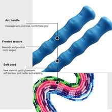 Load image into Gallery viewer, Soft Skipping Rope Yoga Beaded Workout Jumping Non-slip Handle Sports Gym Exercise Burning Fitness Adjustable Length Tangle-Free Segmented Soft Beaded Skipping Rope Fitness Jump Rope For Kids Man Women