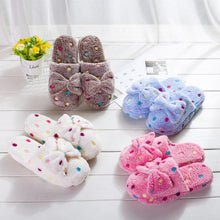 Load image into Gallery viewer, Soft Slipper Womens Home Plush House Winter Warm Slippers Soft Indoors Bedroom Slippers With Memory Foam Comfortable Slip On House Shoes Warm Fur Lined Slippers