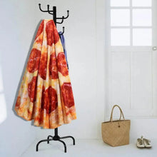 Load image into Gallery viewer, Soft Warm Pizza Round Blanket Travel Portable Wearable Winter Comfortable Blanket Perfect Autumn Gift